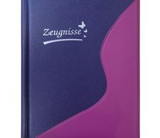 Idena Zeugnismappe DIN A4 violett/blau