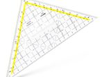 ARISTO Geometrie-Dreieck mit Griff  22,5 cm