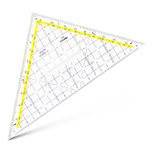 ARISTO Geometrie-Dreieck mit Griff  22,5 cm