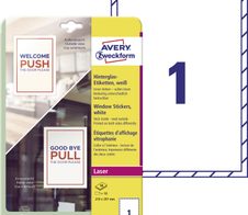 AVERY Zweckform Hinterglasaufkleber 210,0 x 297,0 mm