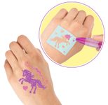 DEPESCHE TattooGlitzer Ylvi Gelschreiber-Set 1.0 - 2.0 mm, Schreibfarbe: Mehrfarbig