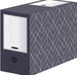 5 Bankers Box Archivboxen Bankers Box Décor Serie mitternachtsblau/weiß 15,0 x 34,5 x 25,3 cm