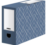 Bankers Box Archivboxen schieferblau/weiß 10,0 x 34,5 x 25,3 cm