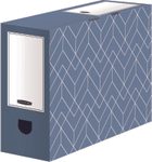 5 Bankers Box Archivboxen Bankers Box Décor Serie schieferblau/weiß 10,0 x 34,5 x 25,3 cm