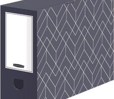 5 Bankers Box Archivboxen Bankers Box Décor Serie mitternachtsblau/weiß 10,0 x 34,5 x 25,3 cm