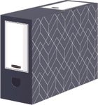 5 Bankers Box Archivboxen Bankers Box Décor Serie mitternachtsblau/weiß 10,0 x 34,5 x 25,3 cm