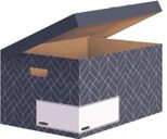 5 Bankers Box Archivboxen Bankers Box Décor Serie mitternachtsblau/weiß 36,7 x 57,0 x 29,5 cm