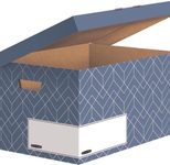 5 Bankers Box Archivboxen Bankers Box Décor Serie schieferblau/weiß 36,7 x 57,0 x 29,5 cm