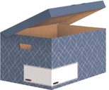 5 Bankers Box Archivboxen Bankers Box Décor Serie schieferblau/weiß 36,7 x 57,0 x 29,5 cm
