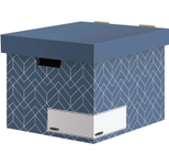 Bankers Box Archivboxen schieferblau/weiß 34,0 x 39,0 x 29,1 cm