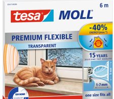 tesa Dichtungsbänder 9 mm x 6 m transparent