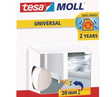tesa Dichtungsbänder tesamoll Türbodendichtung  38 mm x 1 m weiß