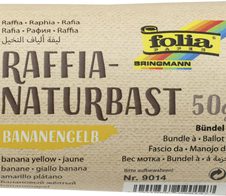 folia Raffia-Naturbast gelb