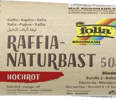 folia Raffia-Naturbast rot