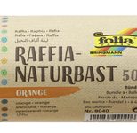 folia Raffia-Naturbast orange