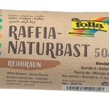 folia Geschenkbänder Raffia-Naturbast rehbraun