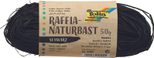 folia Geschenkbänder Raffia-Naturbast schwarz