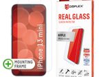 DISPLEX Panzerglas (10H, 2D) für Apple iPhone 13 mini, Eco-Montagerahmen, kratzer-resistent