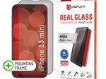 DISPLEX Privacy Panzerglas (10H) für Apple iPhone 13 mini, Eco-Montagerahmen, Privacy Filter