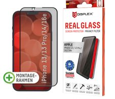 DISPLEX Privacy Glas für Apple iPhone 13/13 Pro/14/16e