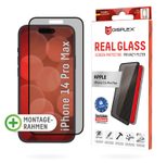 DISPLEX Privacy Panzerglas (10H) für Apple iPhone 14 Pro Max, Eco-Montagerahmen, Privacy Filter