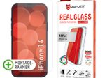 DISPLEX Panzerglas + Schutzhülle für Apple iPhone 14, Eco-Montagerahmen, kratzer-resistent