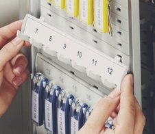 DURABLE Schlüsselkasten   mit 54 Zylinderschloss alu, schwarz