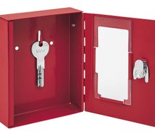 WEDO Schlüsselkasten   mit 1 Zylinderschloss signalrot