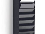 DURABLE FLEXIBOXX Wandprospekthalter DIN A4 12-Fach  schwarz