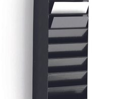 DURABLE FLEXIBOXX Wandprospekthalter DIN A4 12-Fach  schwarz