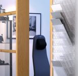 DURABLE FLEXIBOXX Wandprospekthalter DIN A4 12-Fach  transparent