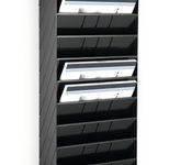 DURABLE FLEXIBOXX Wandprospekthalter DIN A4 12-Fach  schwarz