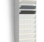 DURABLE FLEXIBOXX Wandprospekthalter DIN A4 12-Fach  weiß