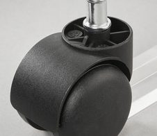 Ersatzrollen für Teppichböden schwarz Kunststoff