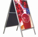 update displays Kundenstopper DIN A0, DIN A1 2-Fach silber