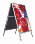 update displays Kundenstopper DIN A0, DIN A1 2-Fach silber