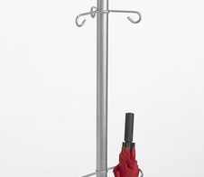 ALCO Kleiderständer silber Stahl Ø 48,0 x 178,0 cm 5  Haken