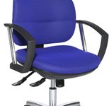 Bürostuhl Unni SY Deluxe blau, Gestell chrom