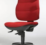 Bürostuhl Unni SY rot, Gestell schwarz