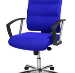 Bürostuhl Unni Med Deluxe blau, Gestell chrom