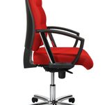 Bürostuhl Unni Med Deluxe rot, Gestell chrom