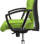 Bürostuhl Unni Med Deluxe grün, Gestell chrom