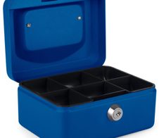 pavo Geldkassette Größe 1 blau