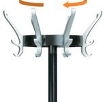 unilux Kleiderständer Cypres schwarz 34,0 x 170,0 cm 24 Haken