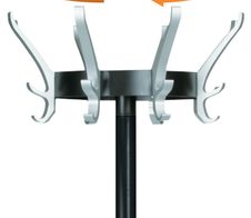 unilux Kleiderständer Cypres schwarz 34,0 x 170,0 cm 24 Haken