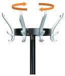 unilux Kleiderständer Cypres schwarz 34,0 x 170,0 cm 24 Haken