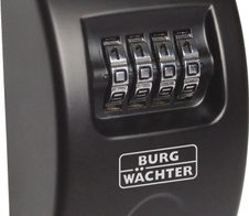 BURG WÄCHTER Key Safe Schlüsselkasten   mit 1 Zahlenschloss schwarz