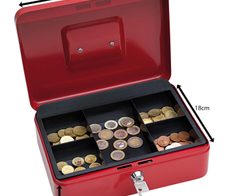 WEDO Geldkassette Größe 3 rot