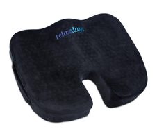 relaxdays Ergonomisches Sitzkissen Orthopädisch schwarz