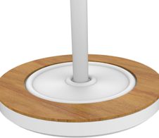 unilux Kleiderständer BORA BAMBOO weiß, bambus 38,0 x 178,0 cm 6 Haken